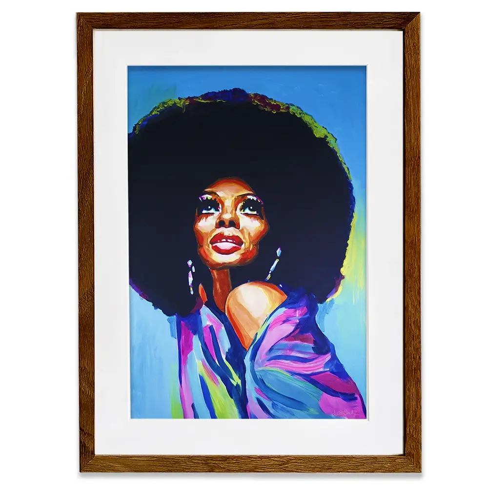 Diana Ross The Boss Framed Art Print Diana Ross The Boss Framed Art Print wall art product Juliet Stockton