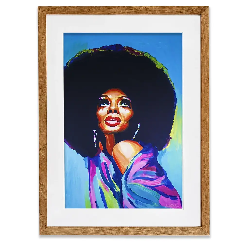Diana Ross The Boss Framed Art Print Diana Ross The Boss Framed Art Print wall art product Juliet Stockton