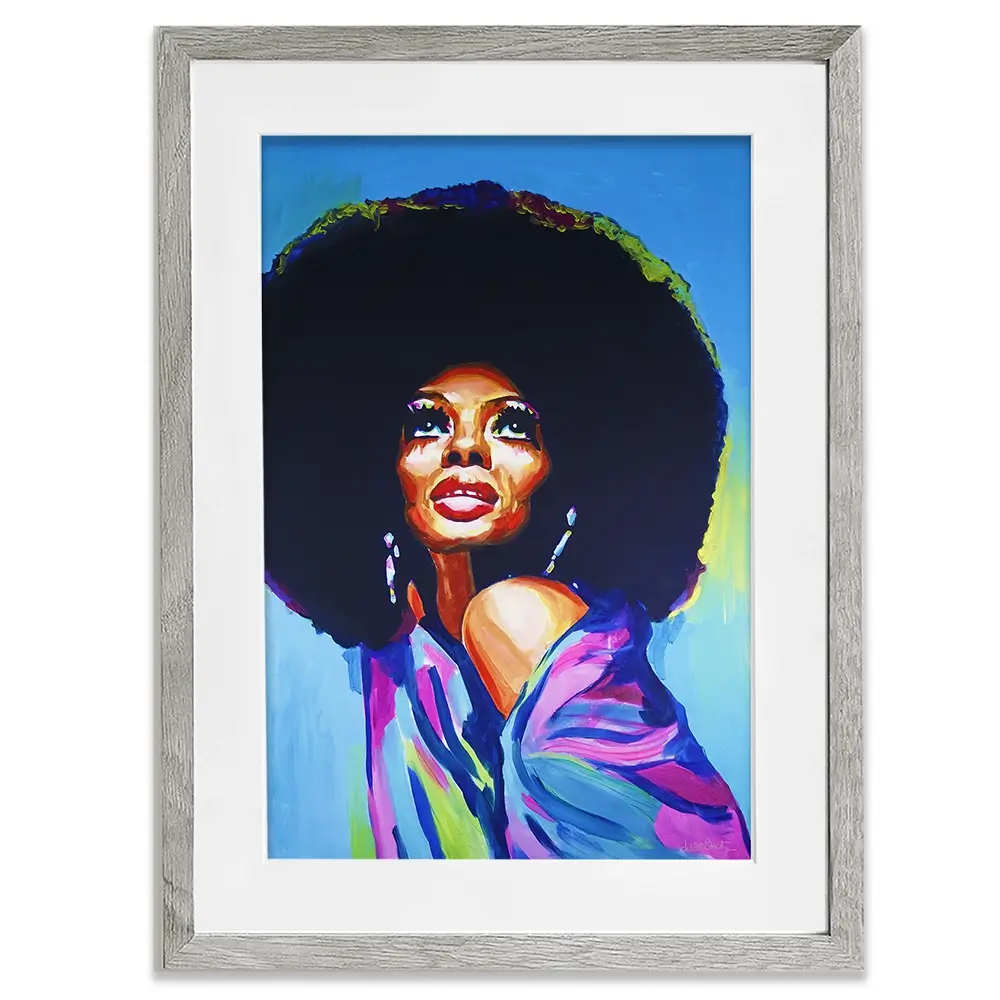 Diana Ross The Boss Framed Art Print Diana Ross The Boss Framed Art Print wall art product Juliet Stockton