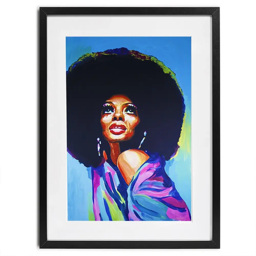 Diana Ross The Boss Framed Art Print Diana Ross The Boss Framed Art Print wall art product Juliet Stockton