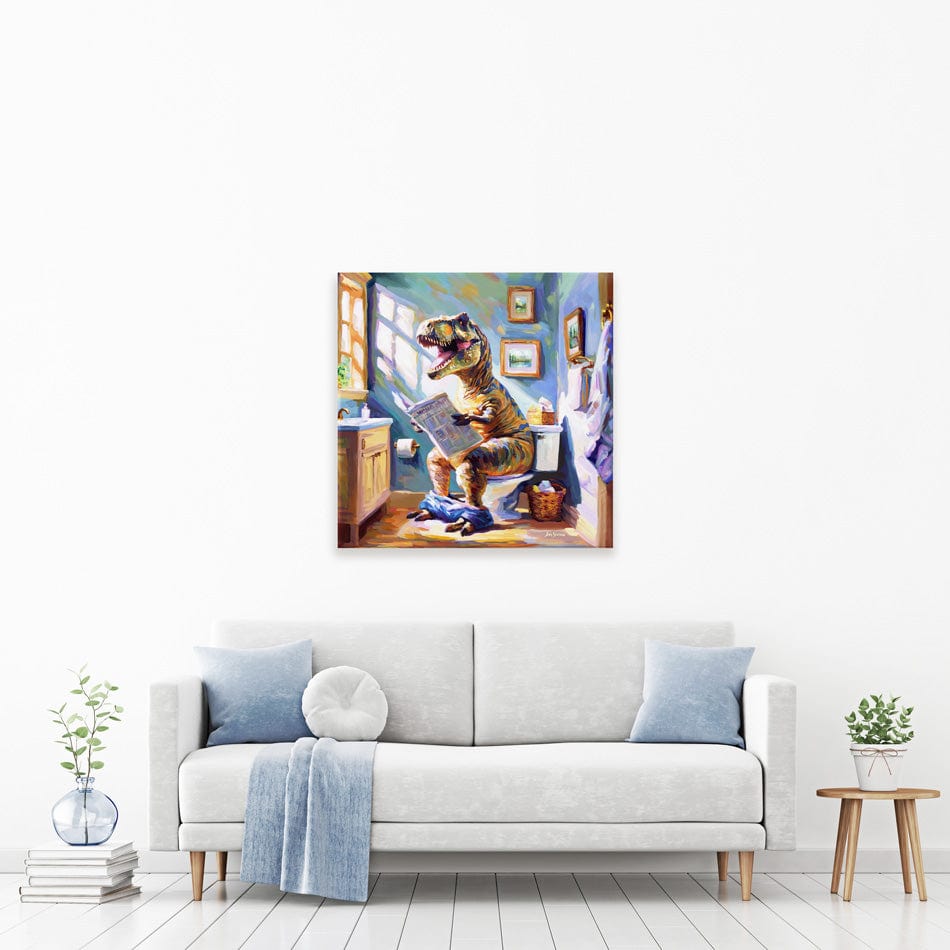Dino's Daily Dose of Humour Canvas Print wall art product Leon Devenice