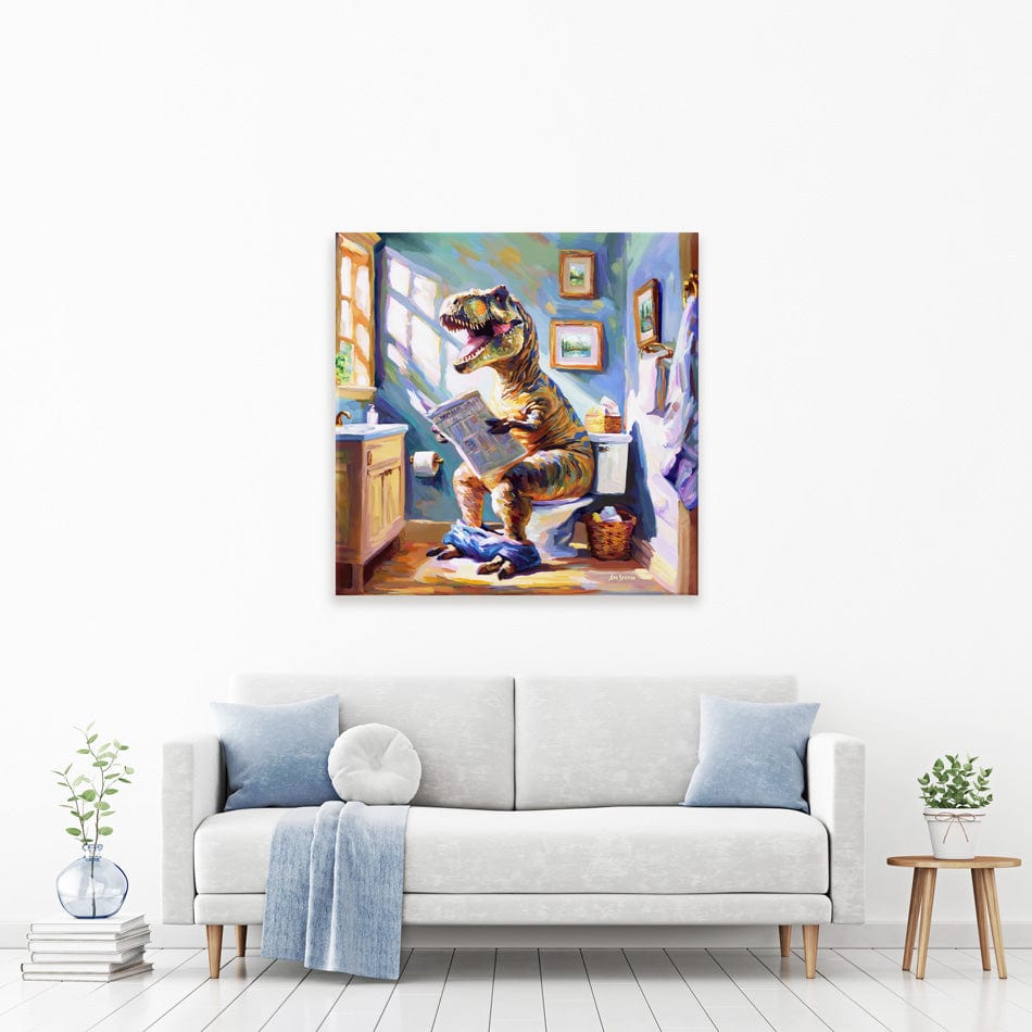 Dino's Daily Dose of Humour Canvas Print wall art product Leon Devenice