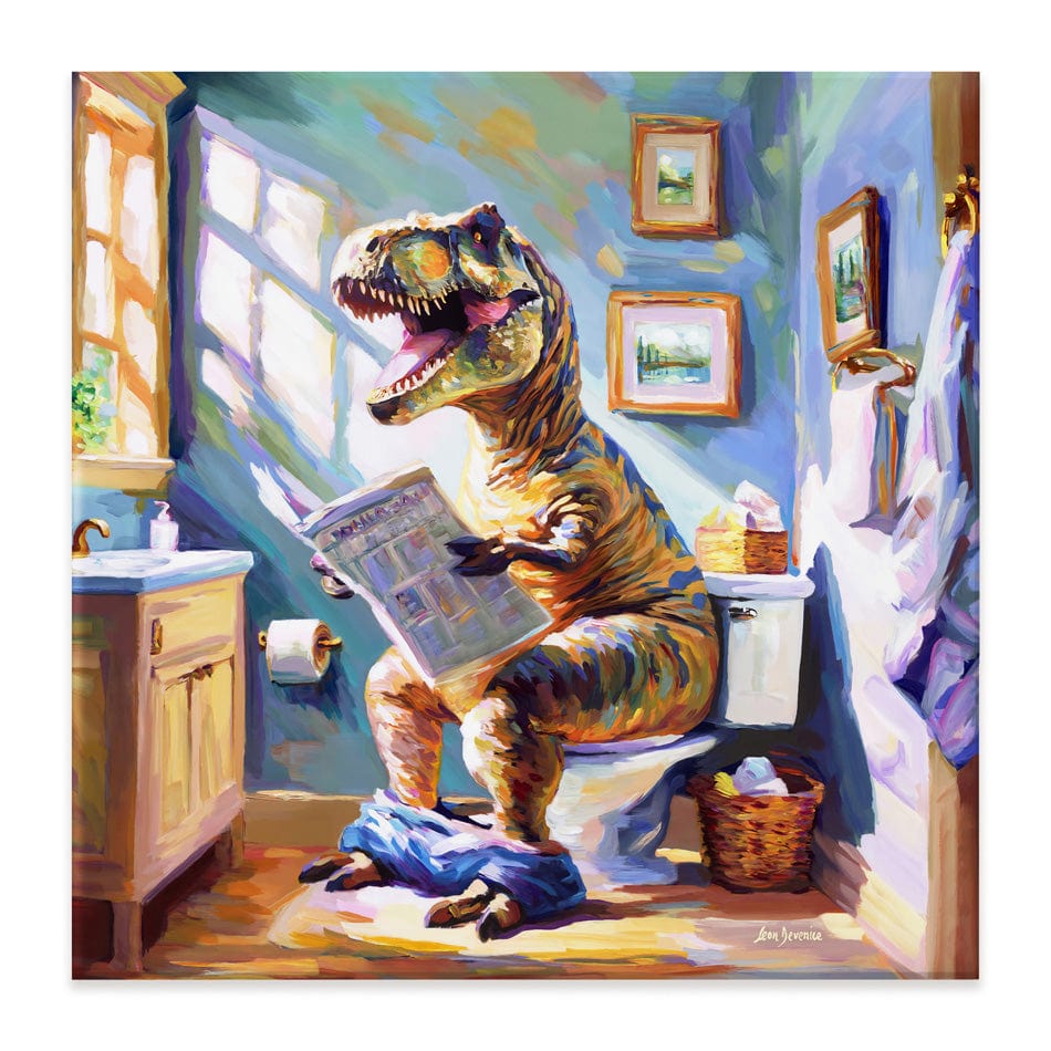 Dino's Daily Dose of Humour Canvas Print wall art product Leon Devenice