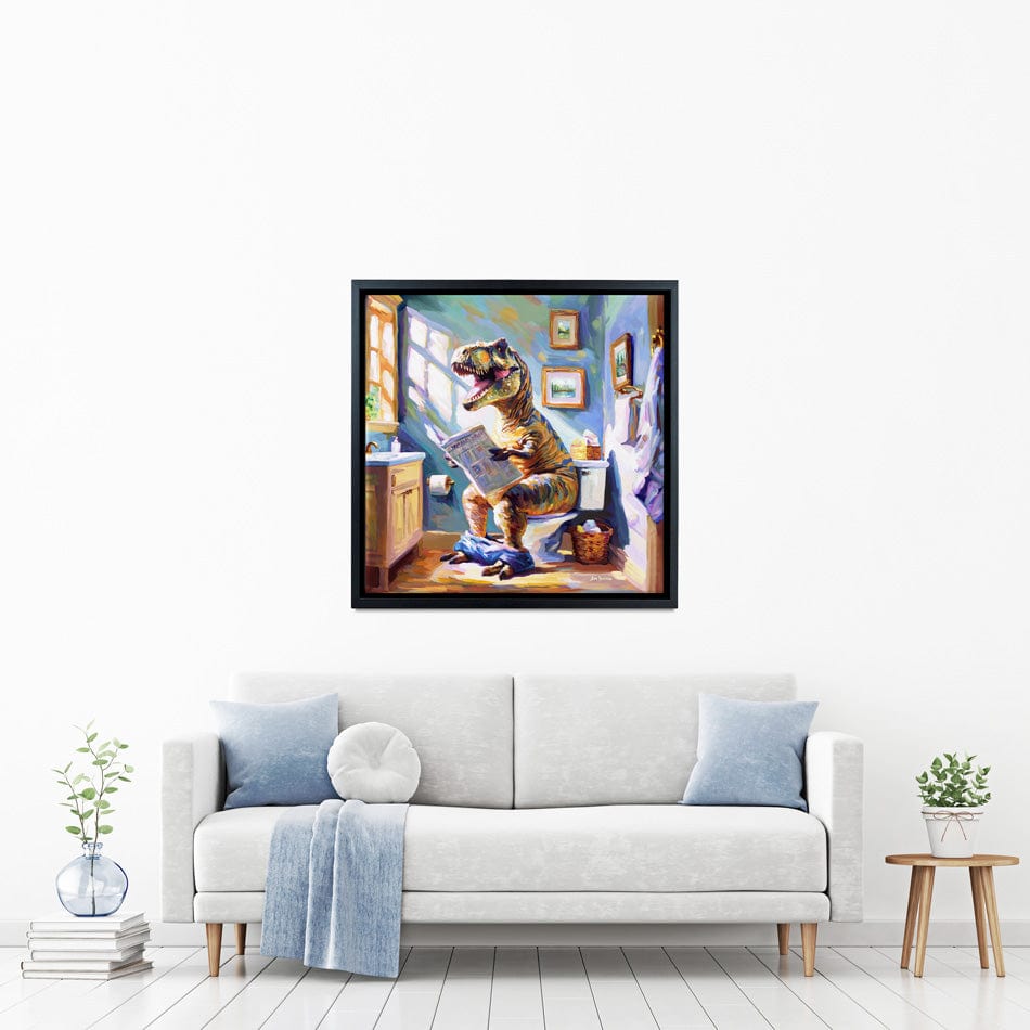 Dino's Daily Dose of Humour Canvas Print wall art product Leon Devenice