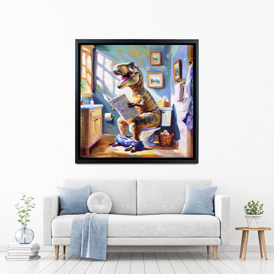 Dino's Daily Dose of Humour Canvas Print wall art product Leon Devenice