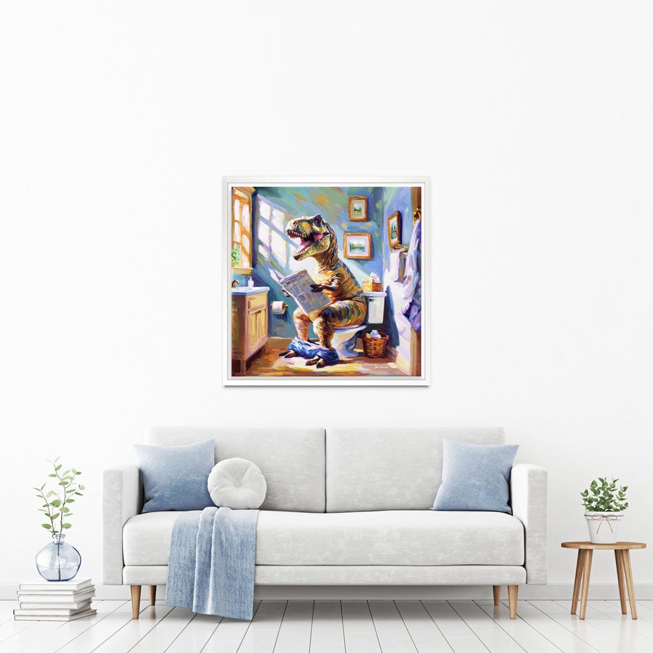 Dino's Daily Dose of Humour Canvas Print wall art product Leon Devenice