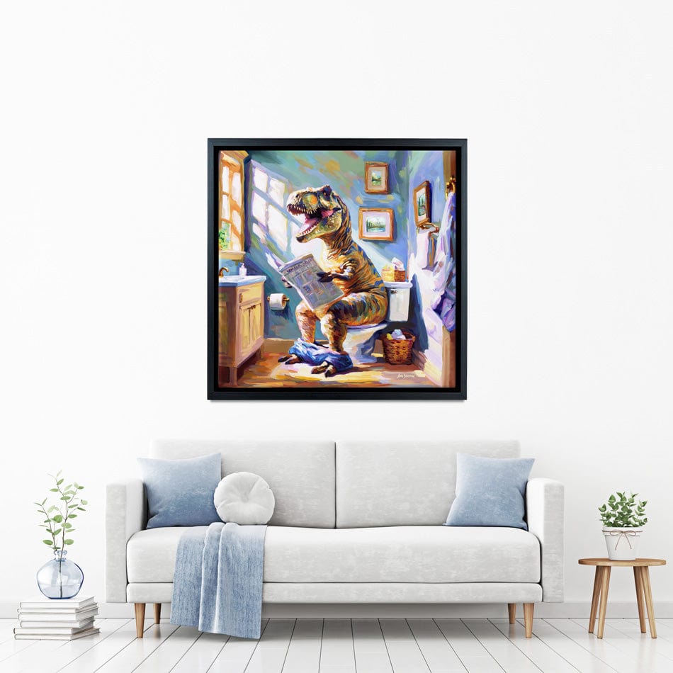 Dino's Daily Dose of Humour Canvas Print wall art product Leon Devenice