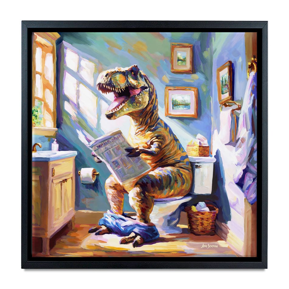 Dino's Daily Dose of Humour Canvas Print wall art product Leon Devenice