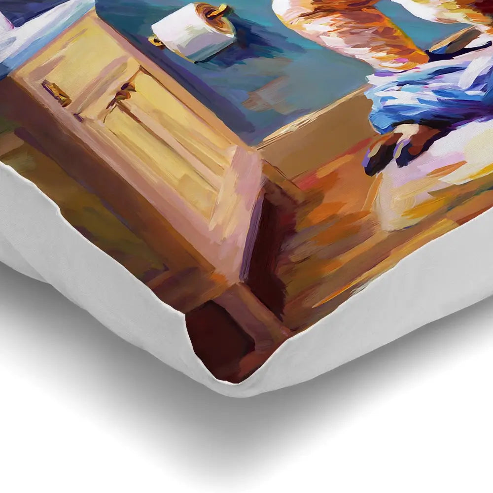 Dino's Daily Dose of Humour Cushion Dino's Daily Dose of Humour Cushion wall art product Leon Devenice