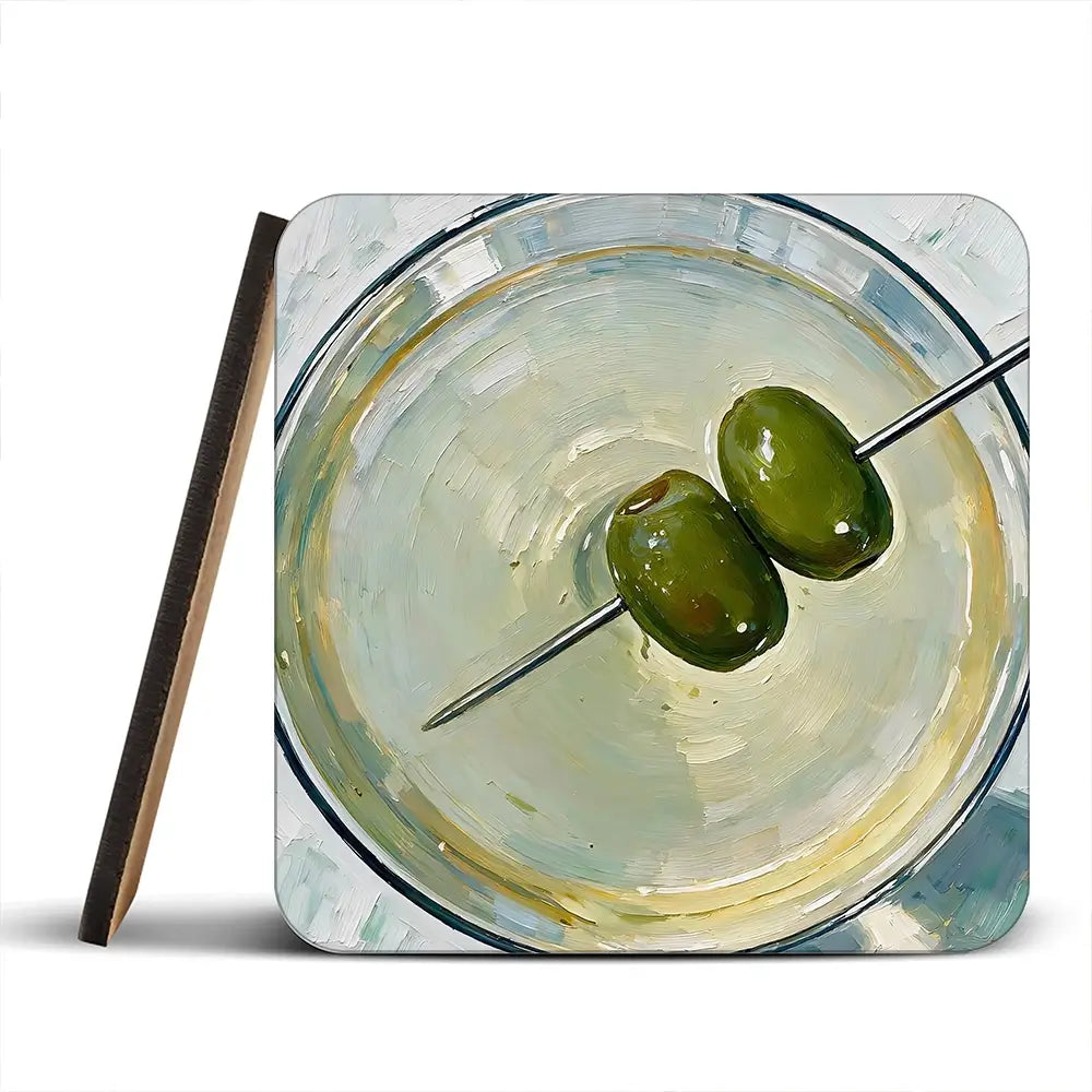 Dirty Martini Cocktail Coaster Set Dirty Martini Cocktail Coaster Set wall art product David Alexander Elder