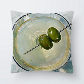 Dirty Martini Cocktail Cushion Dirty Martini Cocktail Cushion wall art product David Alexander Elder