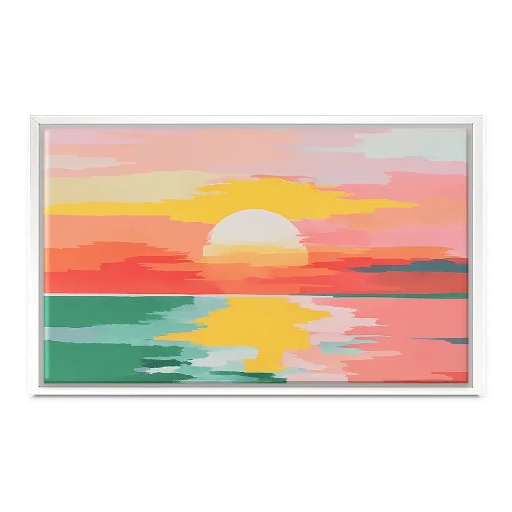 Disappearing Sun Canvas Print Disappearing Sun Canvas Print wall art product IAmHomeStudio