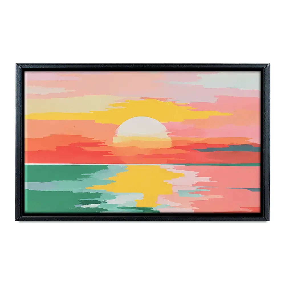 Disappearing Sun Canvas Print Disappearing Sun Canvas Print wall art product IAmHomeStudio
