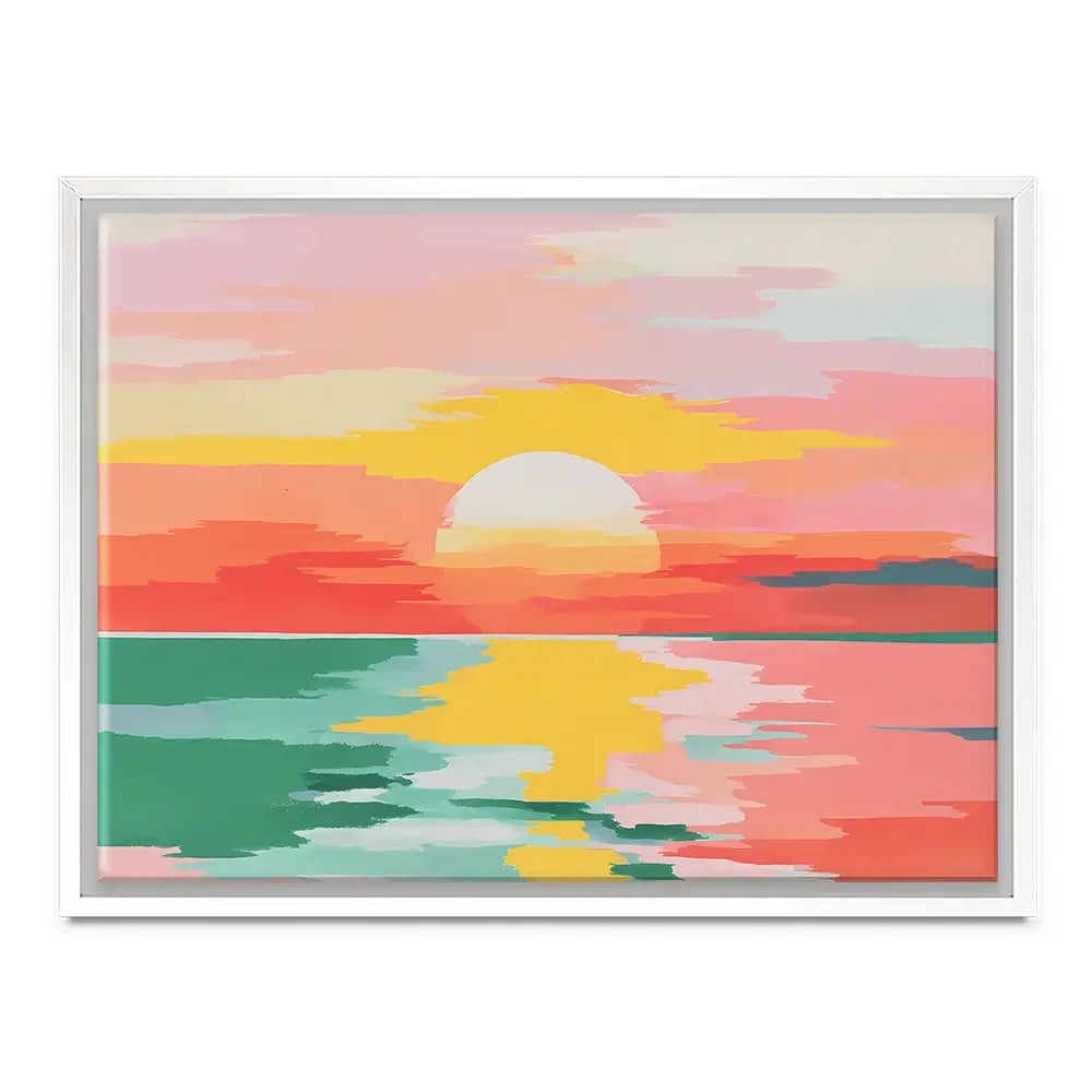 Disappearing Sun Canvas Print Disappearing Sun Canvas Print wall art product IAmHomeStudio