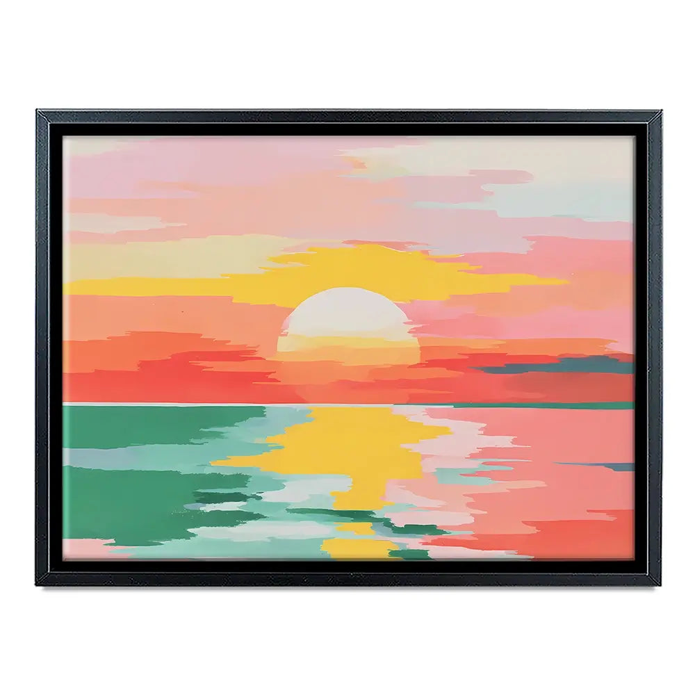 Disappearing Sun Canvas Print Disappearing Sun Canvas Print wall art product IAmHomeStudio