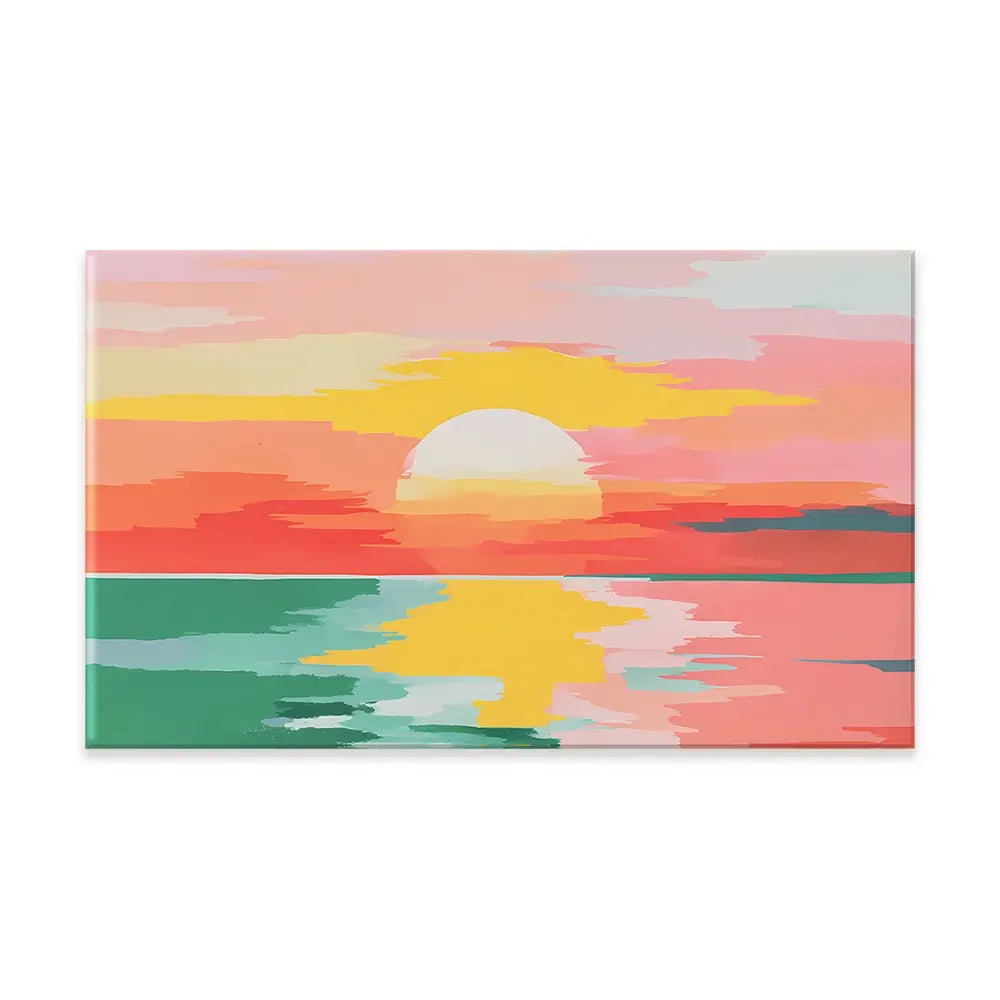Disappearing Sun Canvas Print Disappearing Sun Canvas Print wall art product IAmHomeStudio