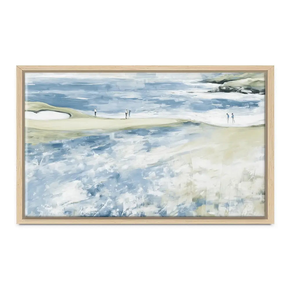Distant Figures At The Tideline Canvas Print Distant Figures At The Tideline Canvas Print wall art product Chromatic Storm Studio