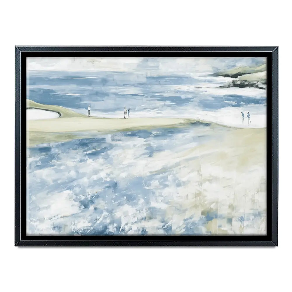 Distant Figures At The Tideline Canvas Print Distant Figures At The Tideline Canvas Print wall art product Chromatic Storm Studio