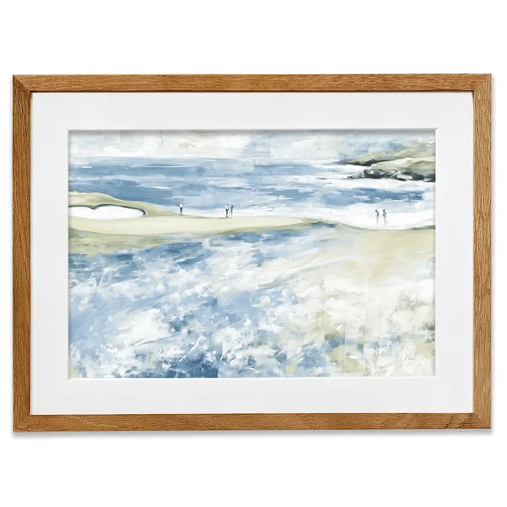 Distant Figures At The Tideline Framed Art Print Distant Figures At The Tideline Framed Art Print wall art product Chromatic Storm Studio