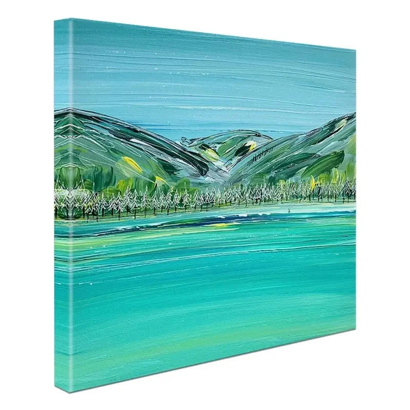Distant Hills Canvas Print Distant Hills Canvas Print wall art product Charlotte Anna Reed