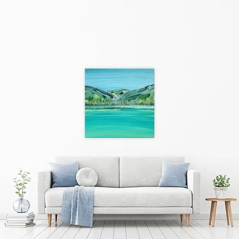 Distant Hills Canvas Print Distant Hills Canvas Print wall art product Charlotte Anna Reed