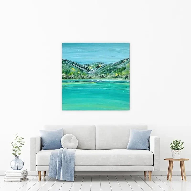 Distant Hills Canvas Print Distant Hills Canvas Print wall art product Charlotte Anna Reed