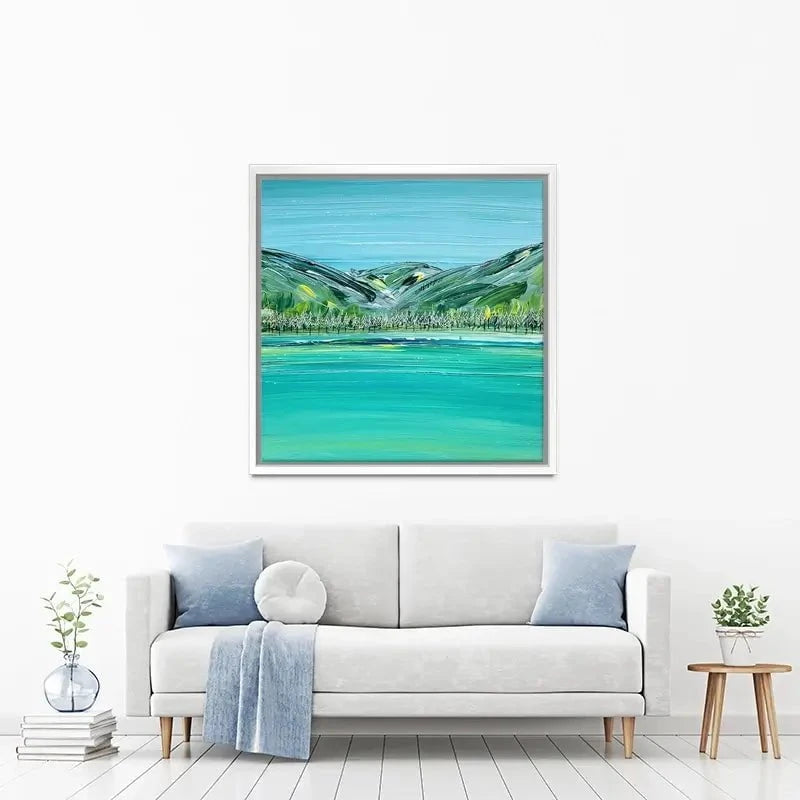 Distant Hills Canvas Print Distant Hills Canvas Print wall art product Charlotte Anna Reed