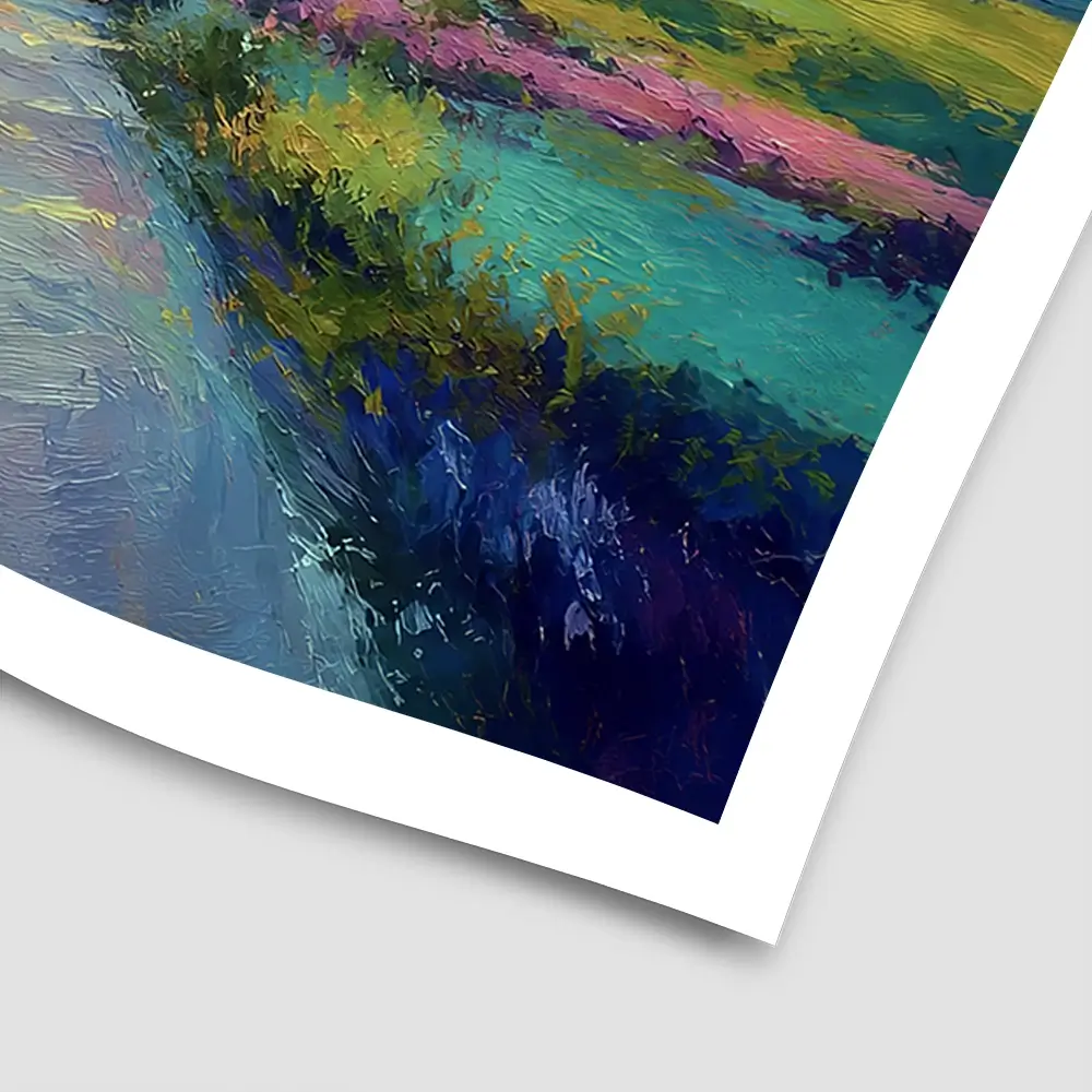 Distant Lake Square Art Print Distant Lake Square Art Print wall art product David Alexander Elder