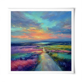 Distant Lake Square Art Print Distant Lake Square Art Print wall art product David Alexander Elder