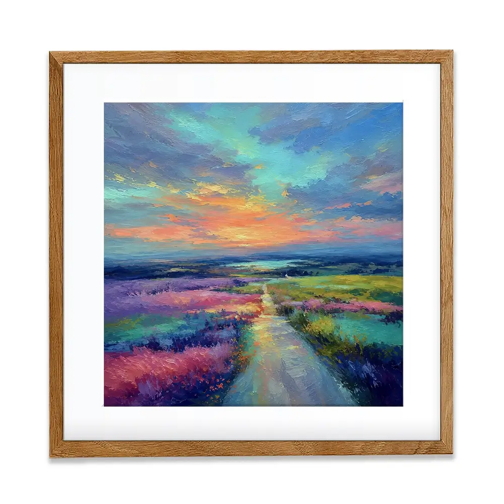 Distant Lake Square Framed Art Print Distant Lake Square Framed Art Print wall art product David Alexander Elder