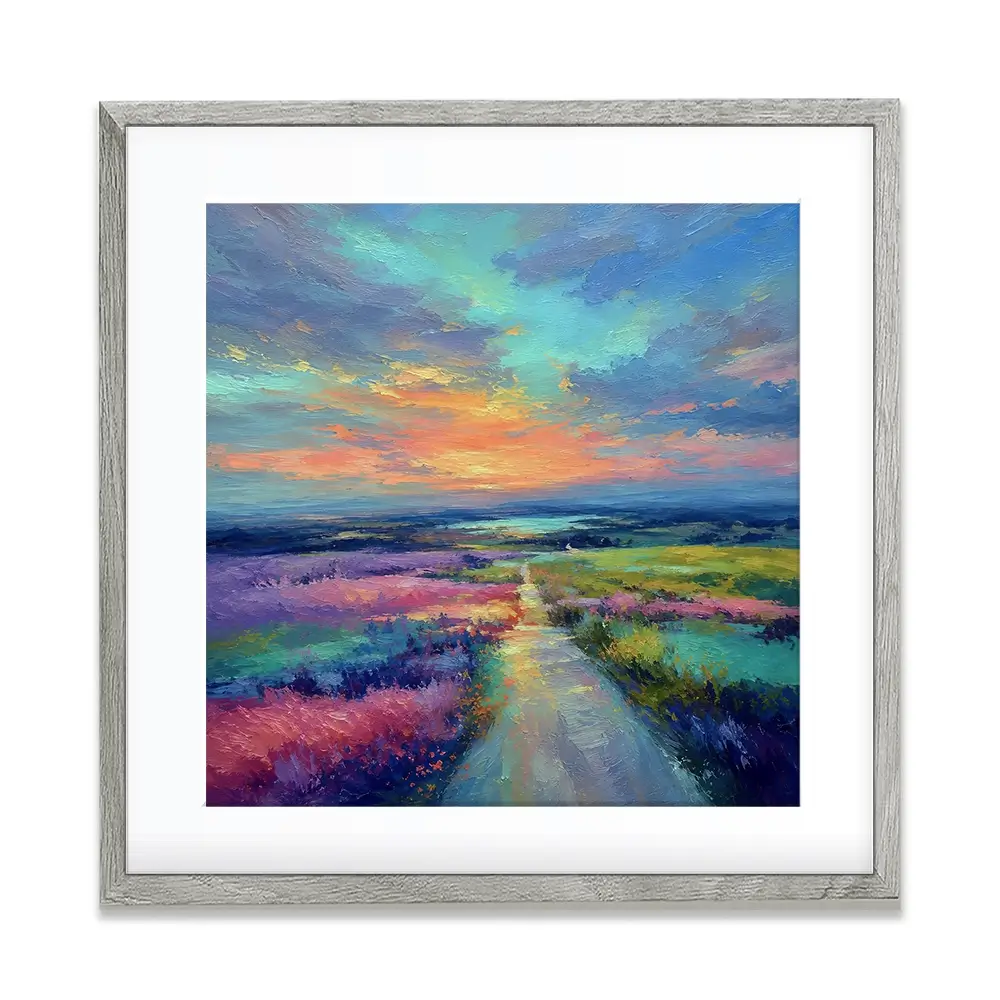 Distant Lake Square Framed Art Print Distant Lake Square Framed Art Print wall art product David Alexander Elder
