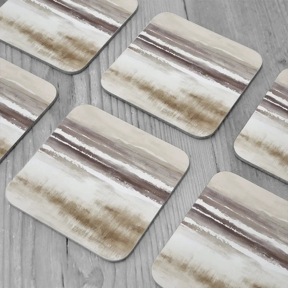 Distant Marsh Horizon Coaster Set Distant Marsh Horizon Coaster Set wall art product Chromatic Storm Studio