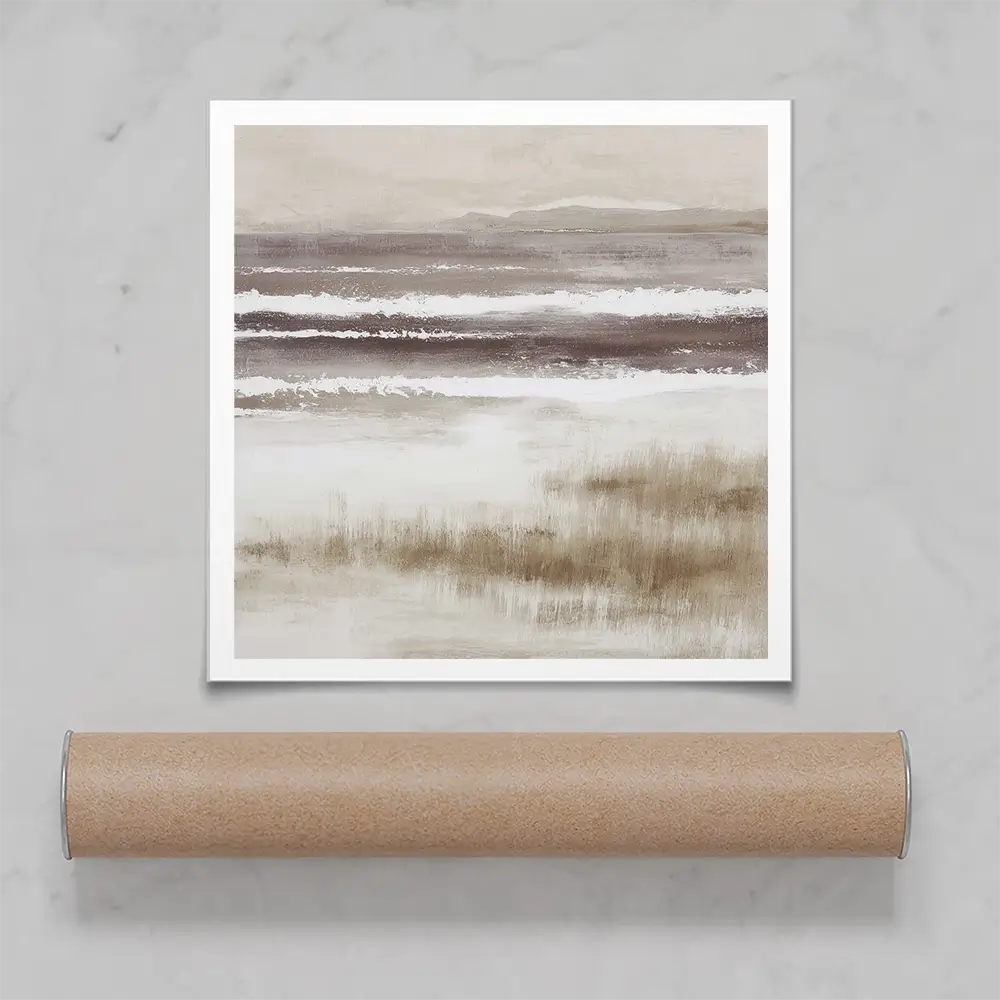 Distant Marsh Horizon Square Art Print Distant Marsh Horizon Square Art Print wall art product Chromatic Storm Studio