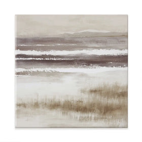 Distant Marsh Horizon Square Canvas Print Distant Marsh Horizon Square Canvas Print wall art product Chromatic Storm Studio