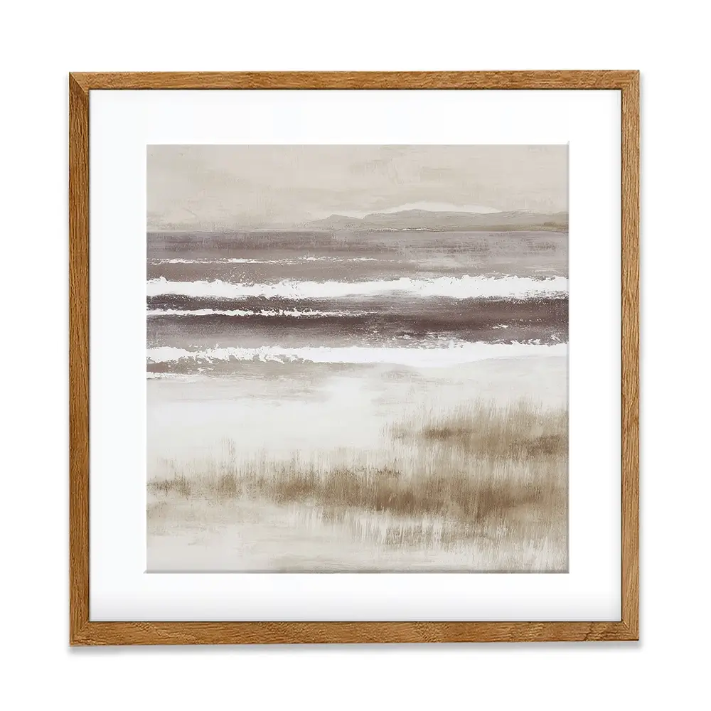 Distant Marsh Horizon Square Framed Art Print Distant Marsh Horizon Square Framed Art Print wall art product Chromatic Storm Studio
