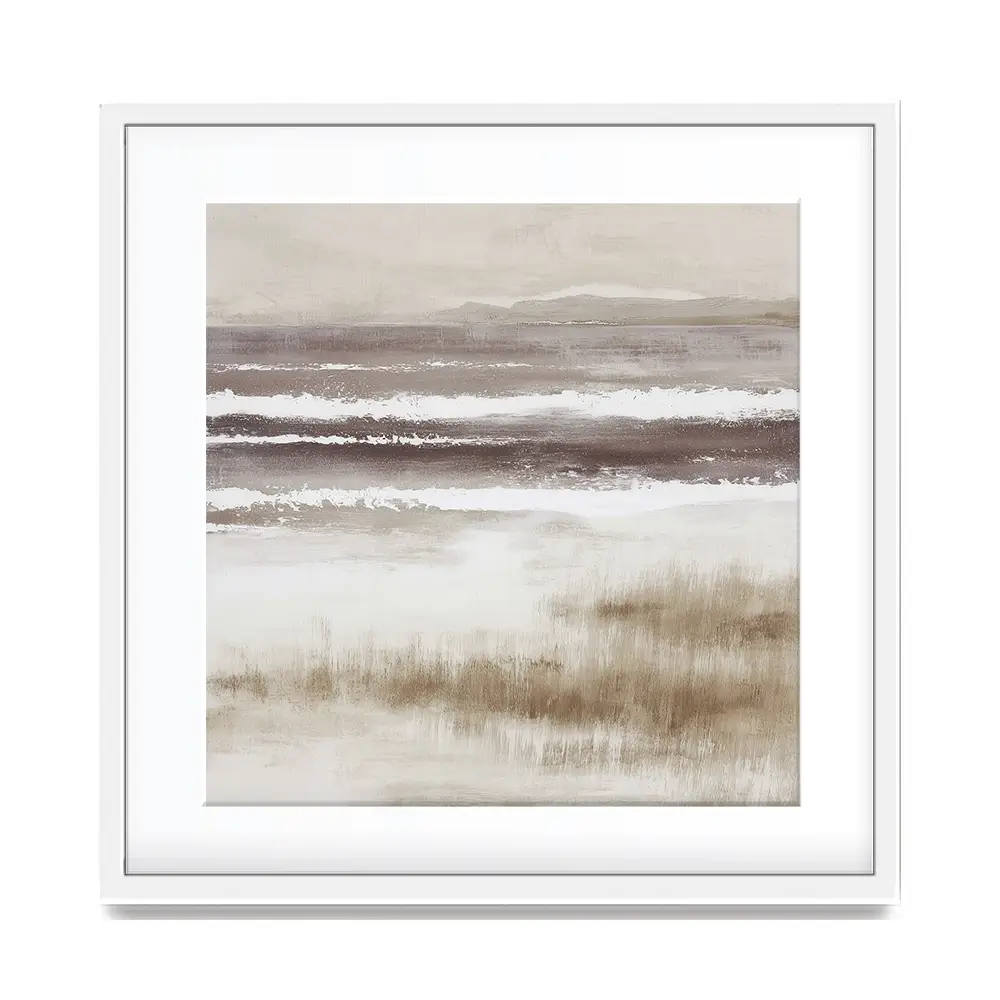 Distant Marsh Horizon Square Framed Art Print Distant Marsh Horizon Square Framed Art Print wall art product Chromatic Storm Studio