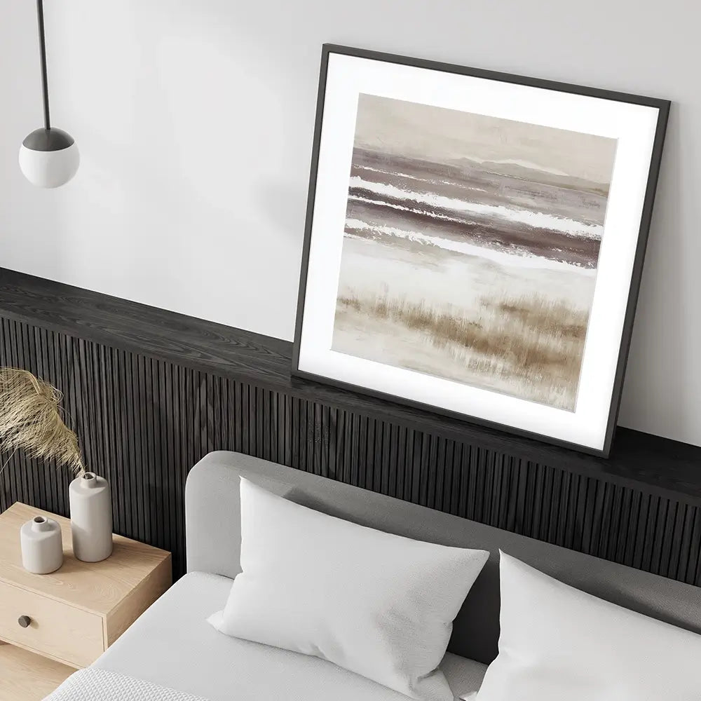 Distant Marsh Horizon Square Framed Art Print Distant Marsh Horizon Square Framed Art Print wall art product Chromatic Storm Studio