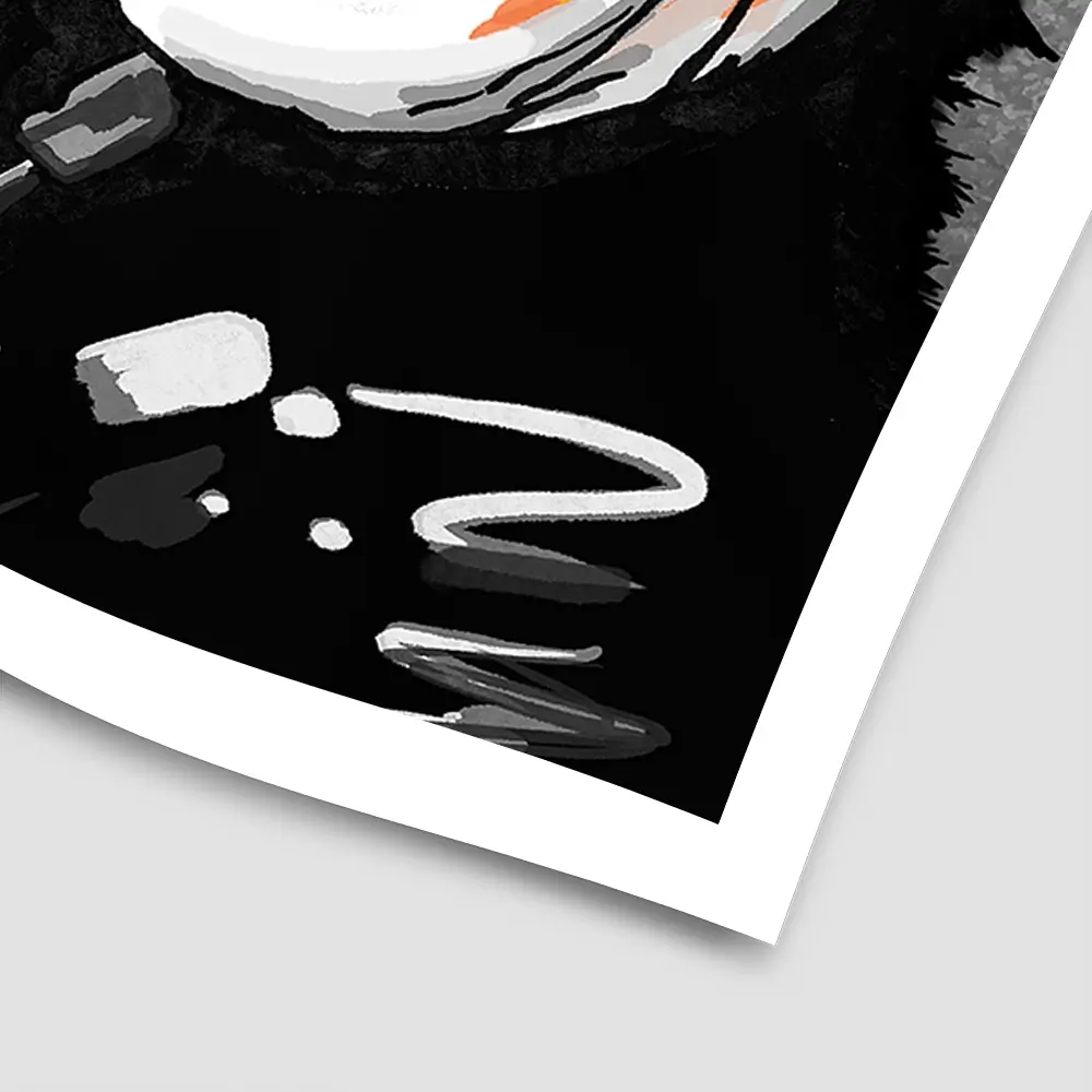 DJ Monkey Square Art Print DJ Monkey Square Art Print wall art product Banksy