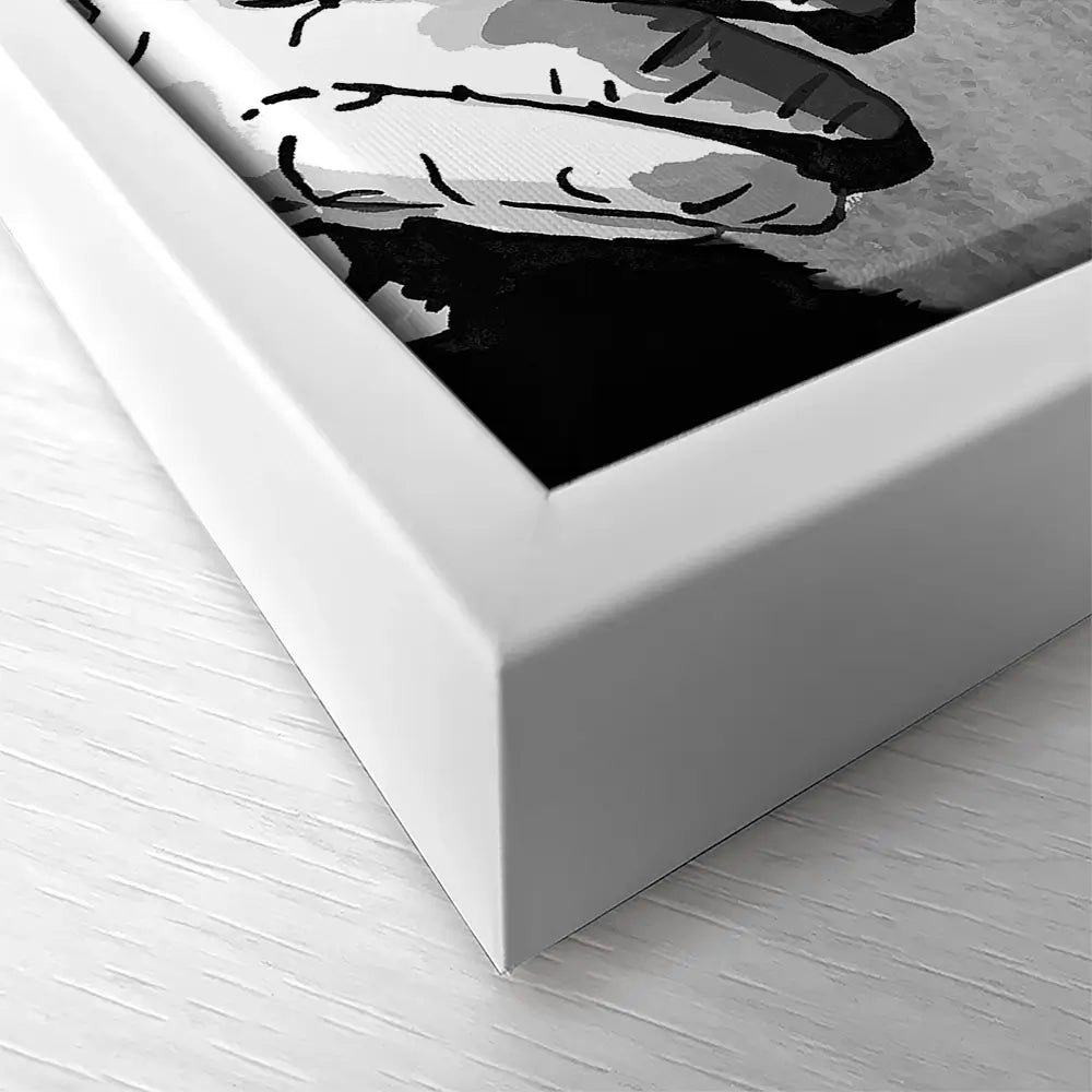 DJ Monkey Square Canvas Print DJ Monkey Square Canvas Print | DJ Monkey Square Artwork | Banksy Art wall art product Banksy