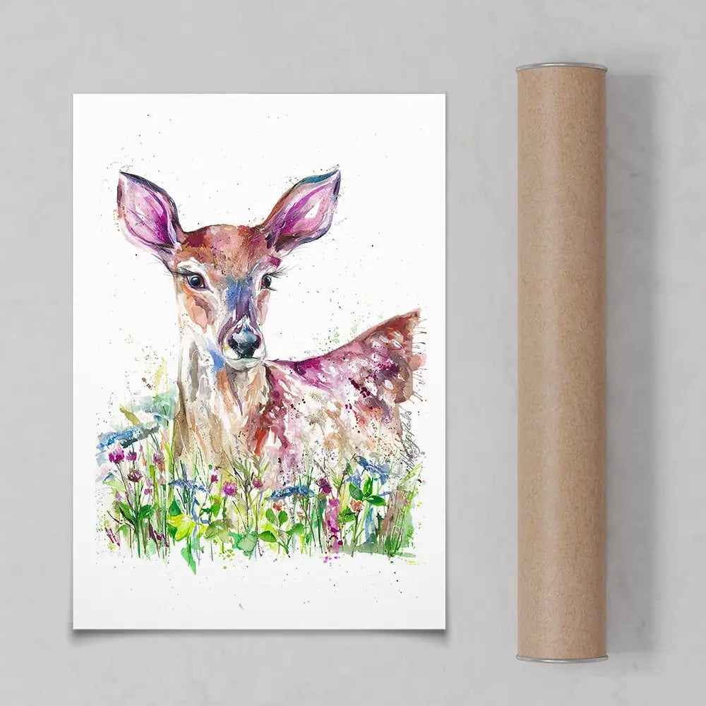 Doe-A-Deer Art Print Doe-A-Deer Art Print wall art product Nicola Jane Rowles
