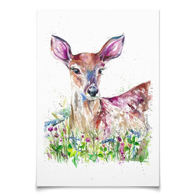 Doe-A-Deer Art Print Doe-A-Deer Art Print wall art product Nicola Jane Rowles