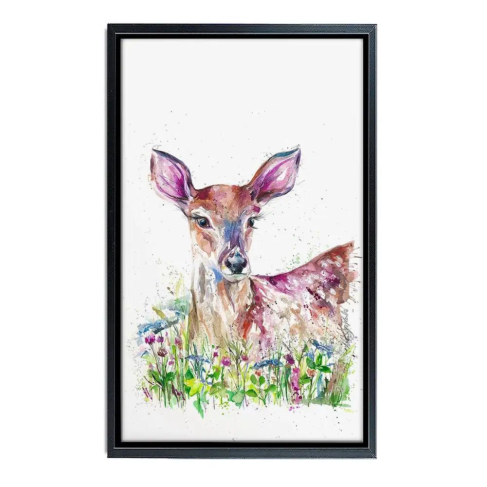 Doe-A-Deer Canvas Print Doe-A-Deer Canvas Print wall art product Nicola Jane Rowles