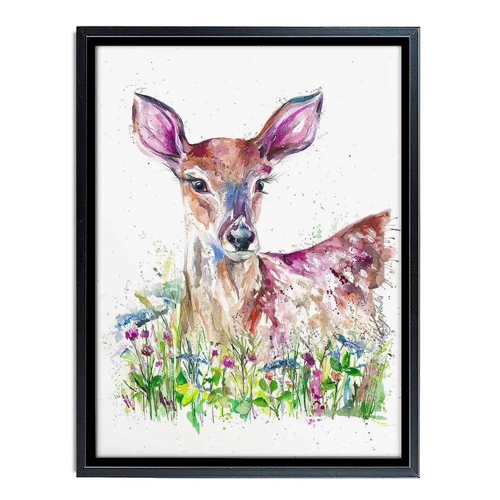 Doe-A-Deer Canvas Print Doe-A-Deer Canvas Print wall art product Nicola Jane Rowles