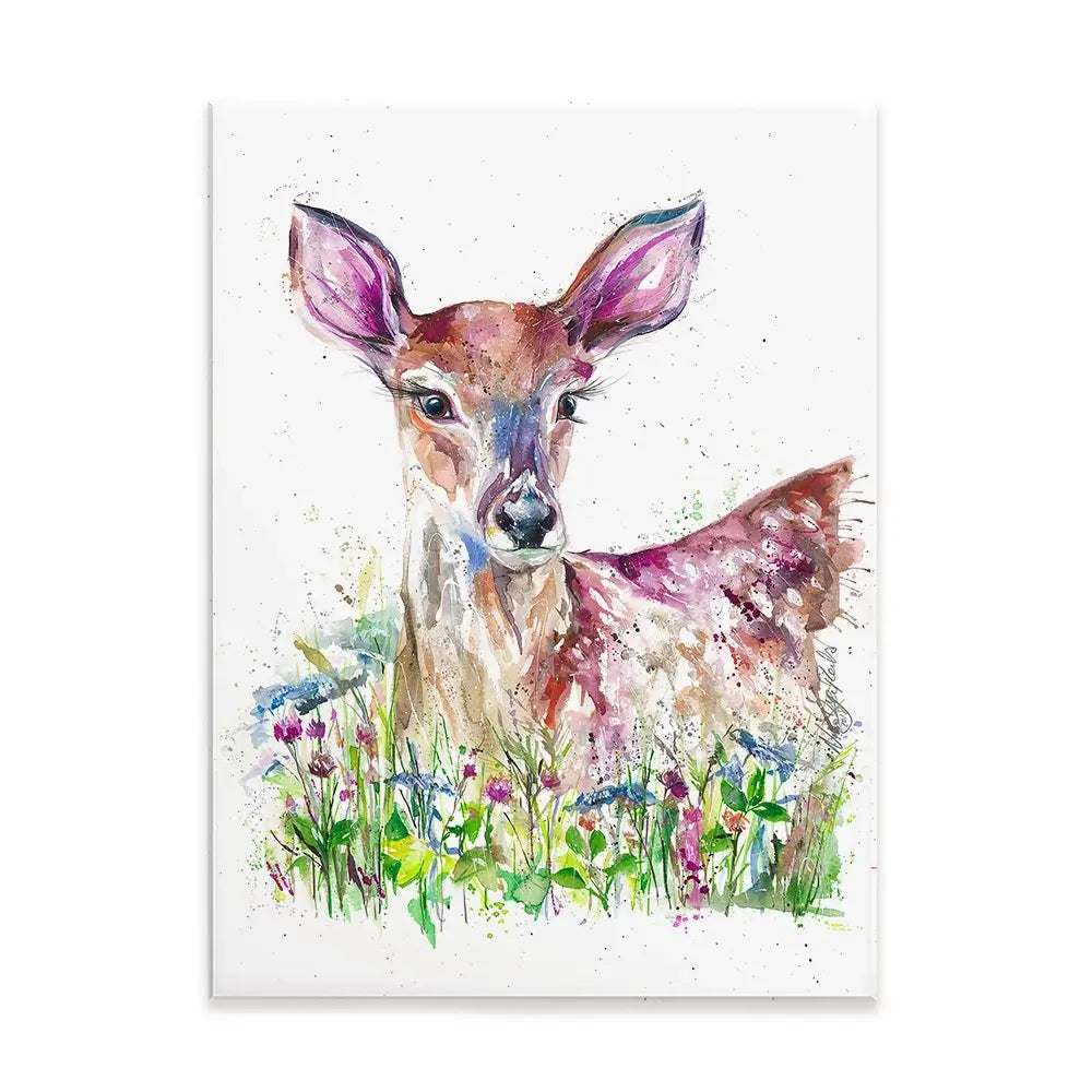 Doe-A-Deer Canvas Print Doe-A-Deer Canvas Print wall art product Nicola Jane Rowles