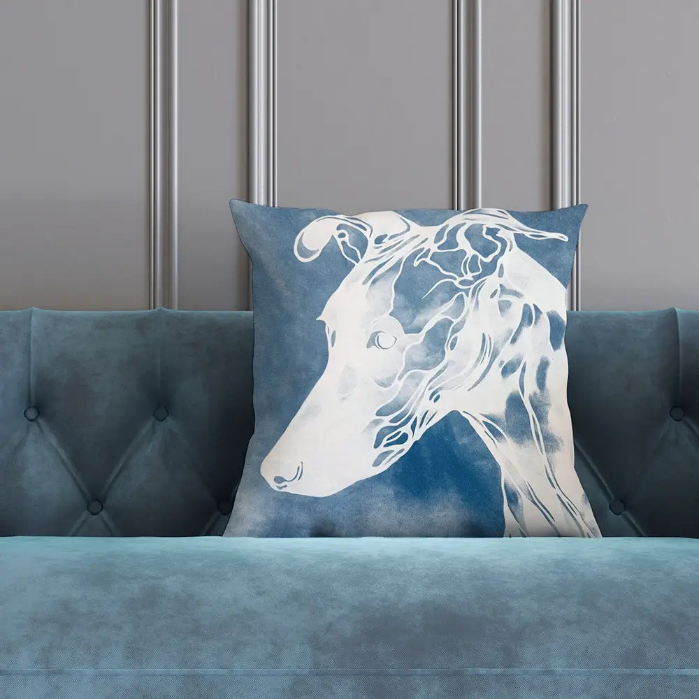 Dog Profile Cushion Dog Profile Cushion wall art product Chromatic Storm Studio