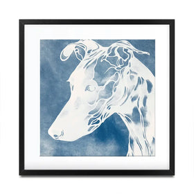 Dog Profile Square Framed Art Print Dog Profile Square Framed Art Print wall art product Chromatic Storm Studio