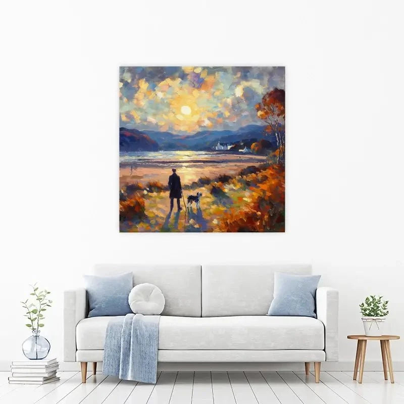 Dog Walker Canvas Print Dog Walker Canvas Print wall art product David Alexander Elder