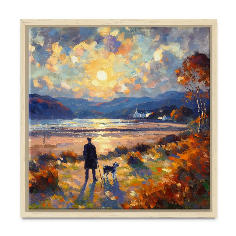 Dog Walker Canvas Print Dog Walker Canvas Print wall art product David Alexander Elder