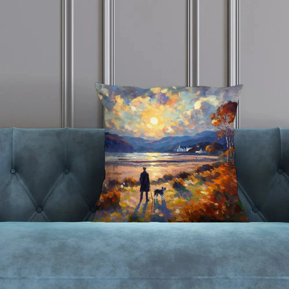 Dog Walker Cushion Dog Walker Cushion wall art product David Alexander Elder