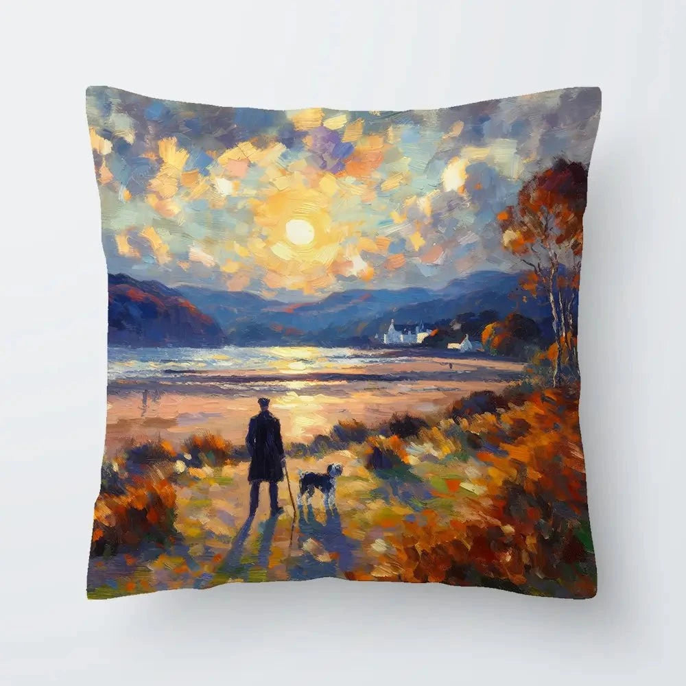Dog Walker Cushion Dog Walker Cushion wall art product David Alexander Elder